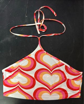 Top estampado corazones