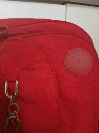 Borsa a tracolla in tela rossa