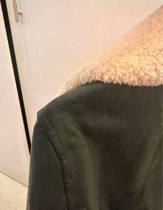 Chaqueta Zara Piel Sintética Verde