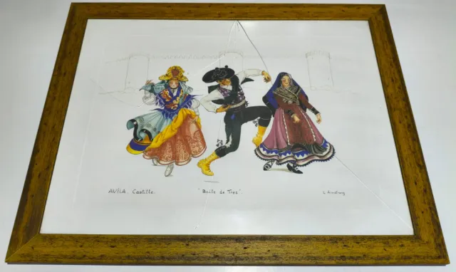 Lámina Vintage Danza Tradicional Ávila