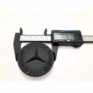 EMBLEMA de CAPOT MERCEDES BENZ NEGRO 56MM