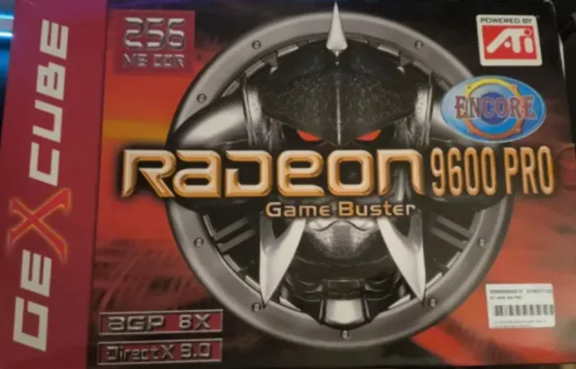 CAJA ATI Radeon 9600 PRO 256MB DDR Tarjeta Gráfica