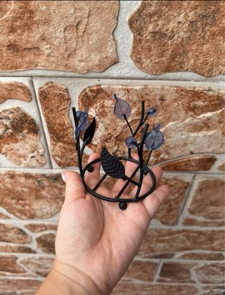 Portacandele decorativo foglie