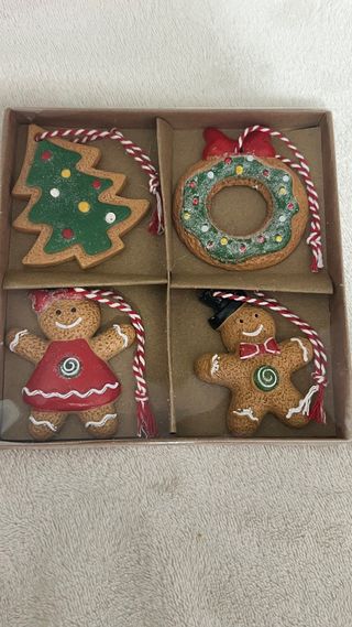 Adornos Navideños Galleta (2 Set de 4)