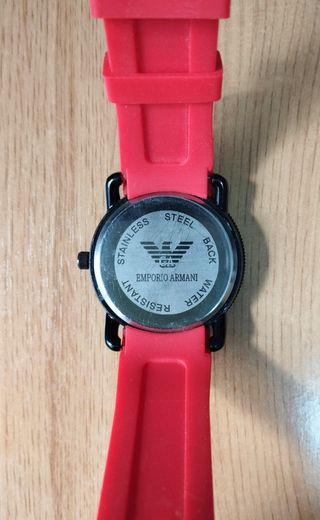 Reloj Emporio Armani Rojo y Negro