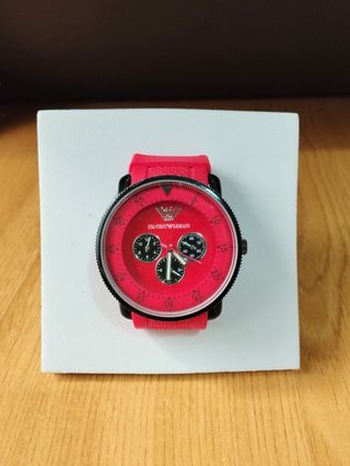 Reloj Emporio Armani Rojo y Negro