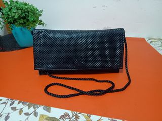 Bolso hombro vintage decorado tipo malla metálica