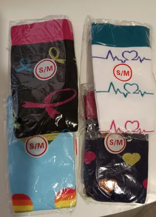 4 Pares Calcetines Compresión Talla S/M