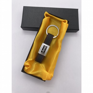 Llavero de cuero con logo jeep Perfecto para rega