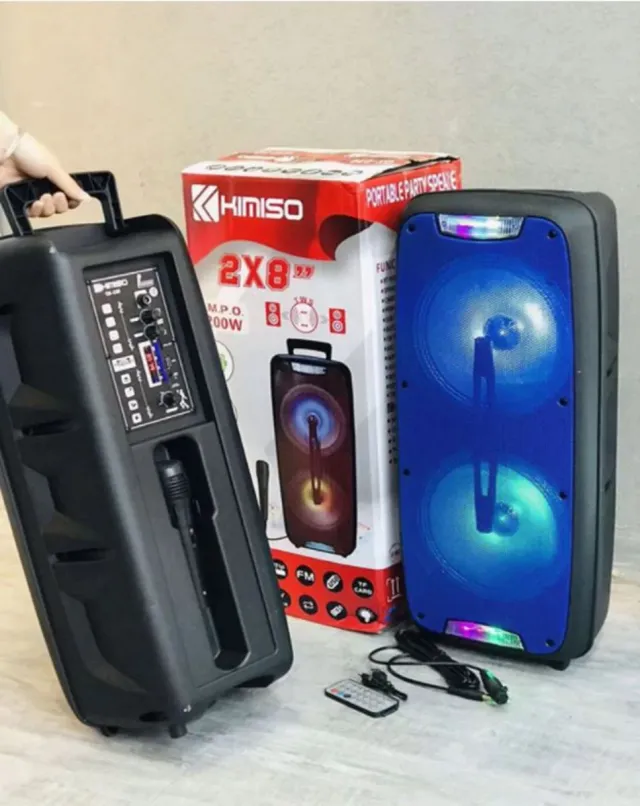 Altavoz Kimiso QS-220 8 Dual Micrófono 1200W