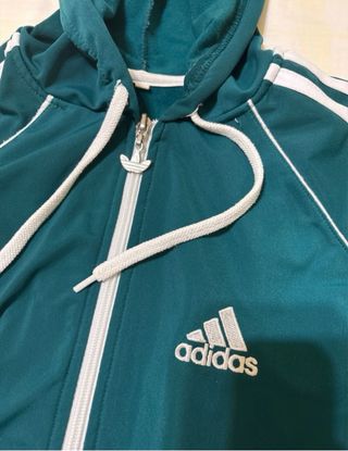 Chándal Adidas Verde con Capucha