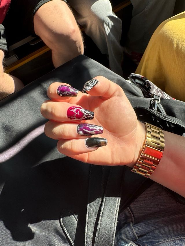 Uñas Postizas Coffin Diseños Variados