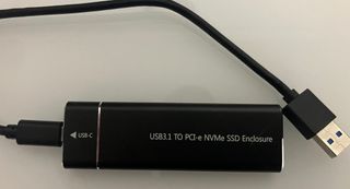 Carcasa de aluminio M.2 NVMe para SSD usb 3.1