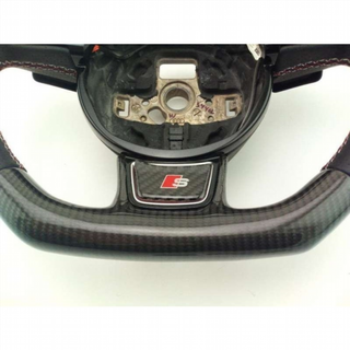 EMBLEMA LOGO VOLANTE AUDI S CARBONO