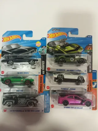 Hot Wheels 6 Coches Colección