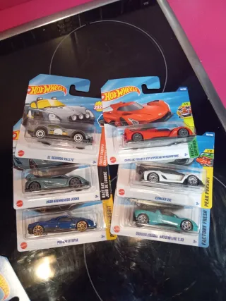 Lote 6 Coches Hot Wheels