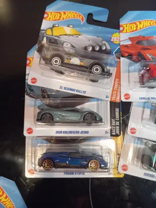 Lote 6 Coches Hot Wheels
