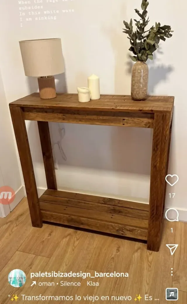 Consolle in legno riciclato Mesa