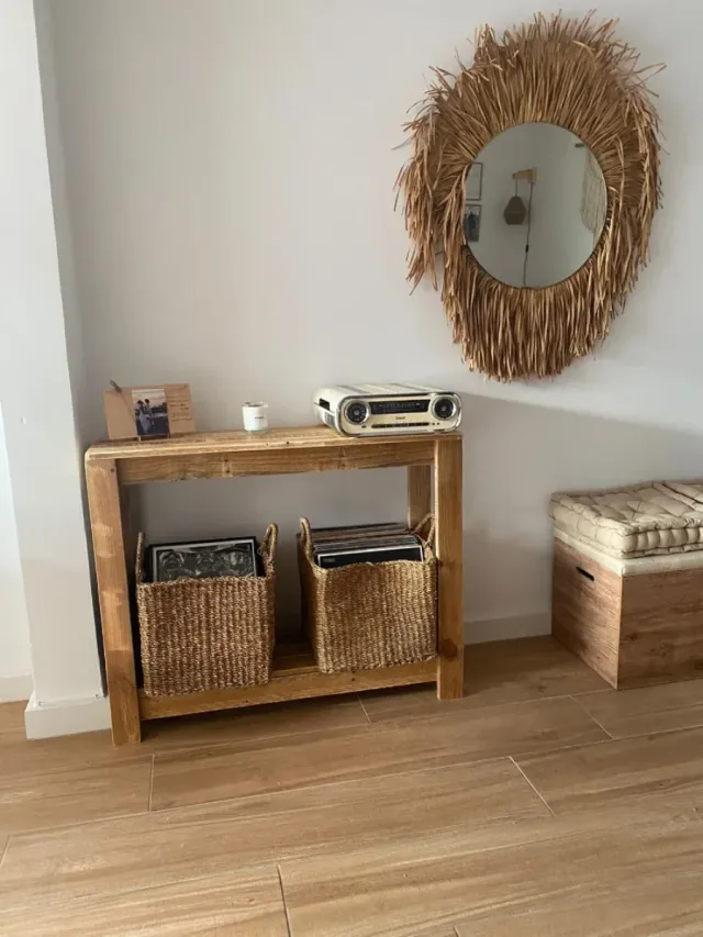 MOBILI DA INGRESSO IN STILE RUSTICO SOSTENIBILE