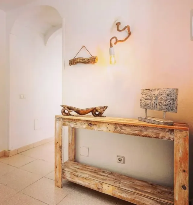 Consolle da ricevimento bianca in salamoia