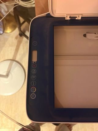 Impresora HP Blanca y Azul