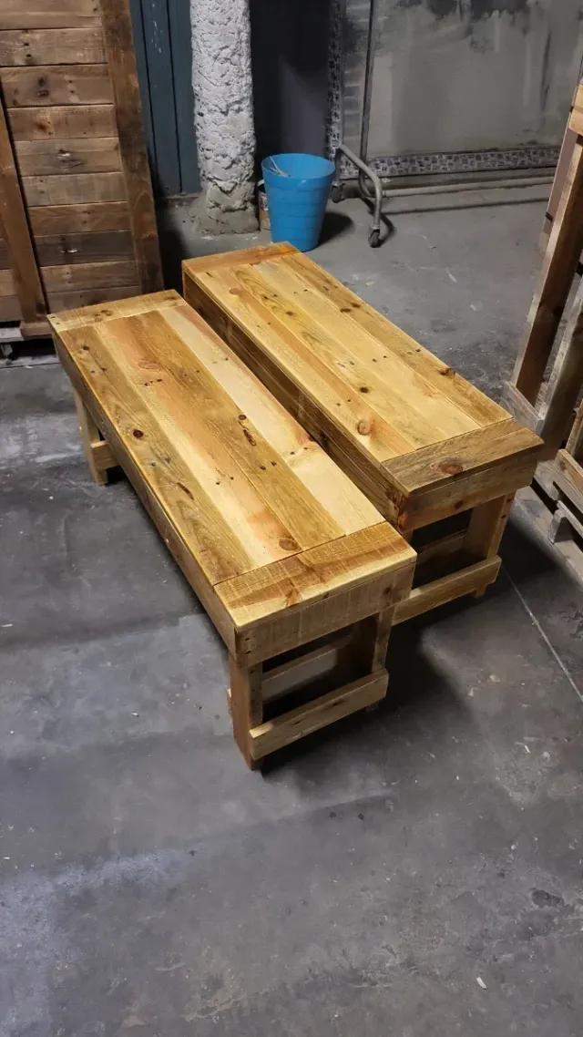 Panca in legno riciclato