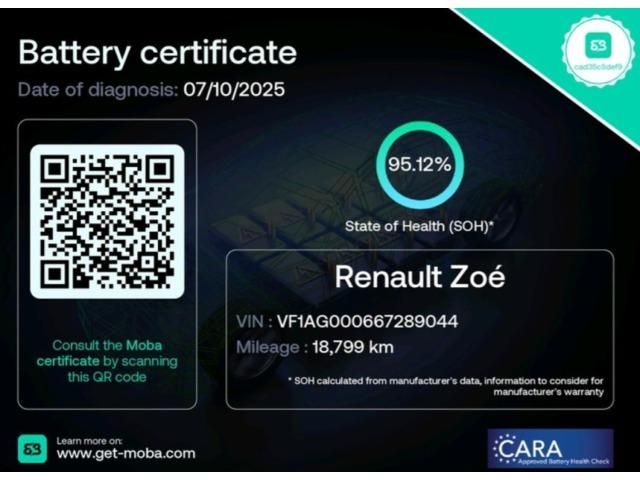Renault Zoe Life 80 kW R110 Bateria 40kWh 79 kW (108 CV)