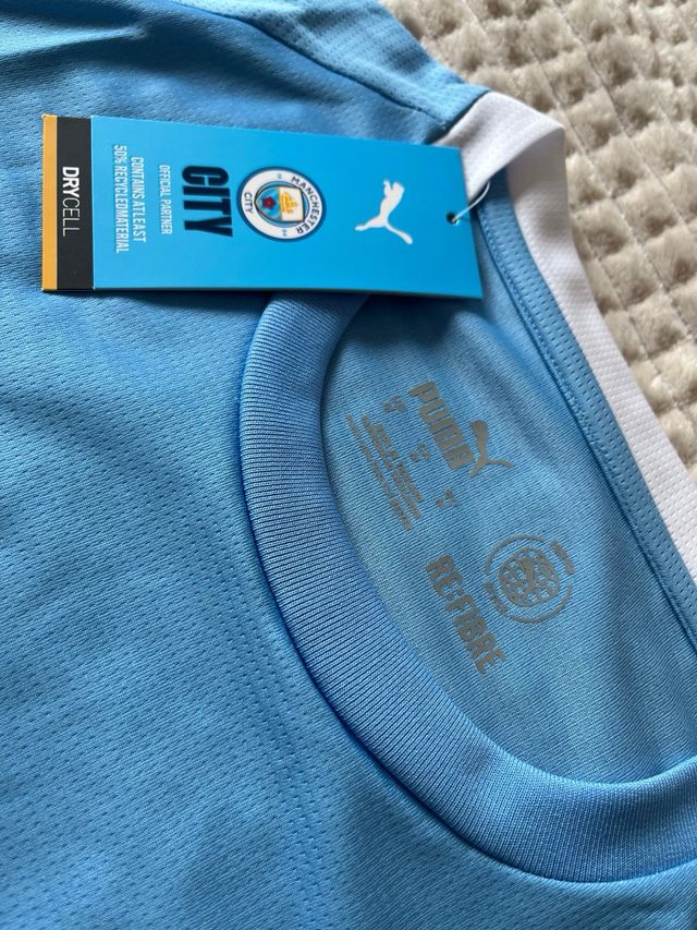 Camisola Manchester City Puma Azul e Branco