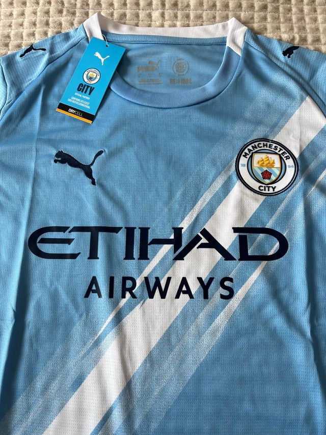 Camisola Manchester City Puma Azul e Branco