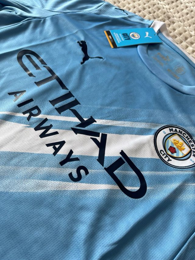 Camisola Manchester City Puma Azul e Branco