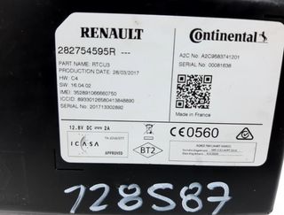 Renault 1081439 módulo 282754595r megane iv
