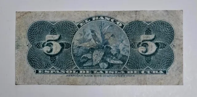 5 Centavos 1896 Isla de Cuba 0213