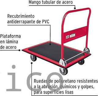 Carretilla Plegable Con Plataforma - 300 Kg - Truper