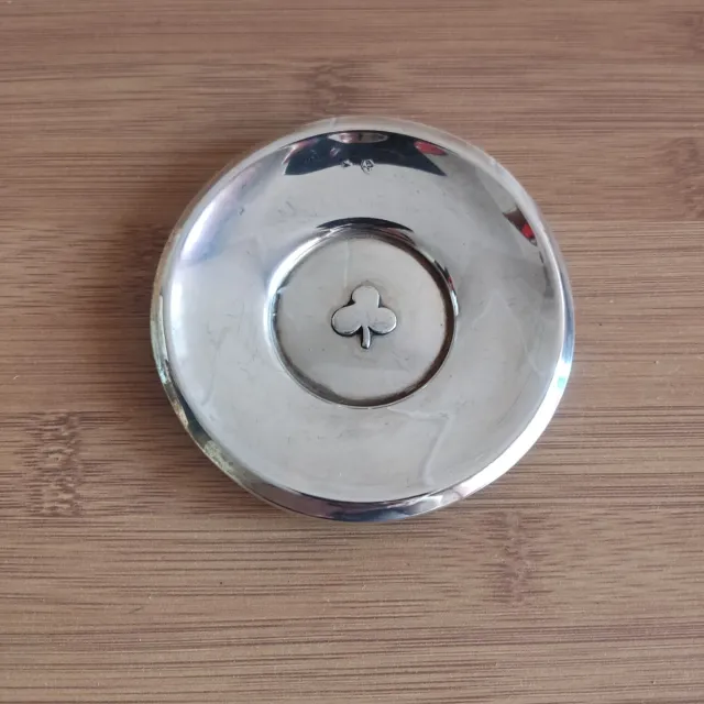 PIATTO ANTICO IN ARGENTO CON QUADRIFOGLIO