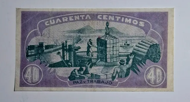 40 Céntimos 1937 Asturias y León serie 0192