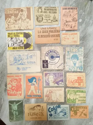 Sobre de cromos antiguos sin abrir