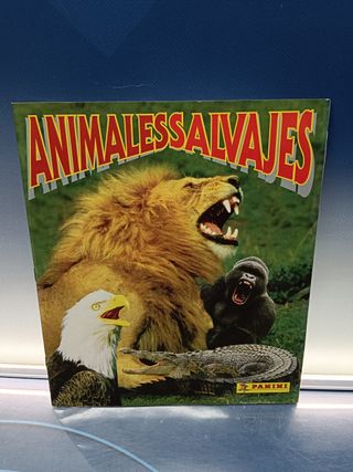 Álbum de cromos, ANIMALES SALVAJES. COMPLETO. PANINI. con poster