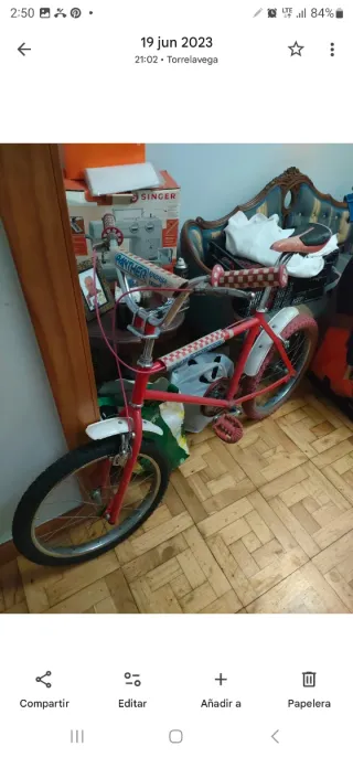 Bicicleta BMX Rabasa Derbi Roja