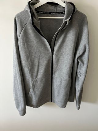 Sudadera Decathlon Gris con Cremallera