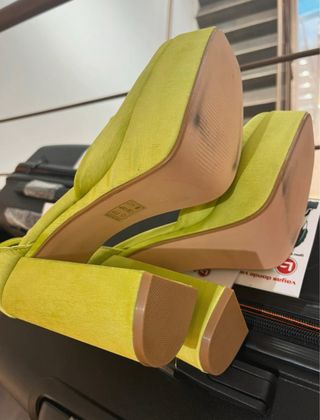 Tacones plataforma verdes