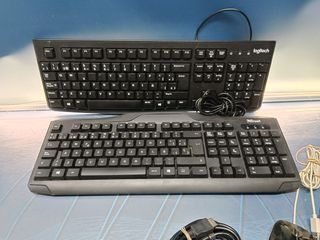 Informática. Memorias RAM + ratones , teclados y cables.