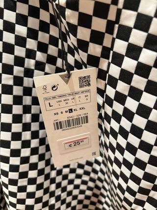 Vestido corto cuadros espalda al aire