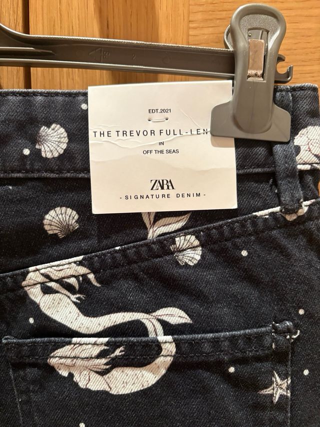 Vaquero the trevor negro estampado full length