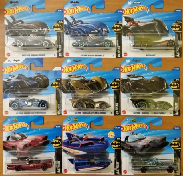 HotWheels Set 9 Cars Batman