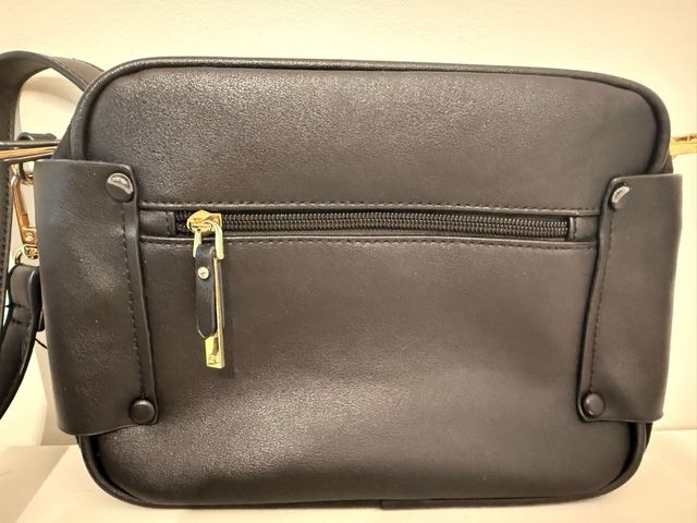 Bolso Paco Martinez Negro Piel y Ante