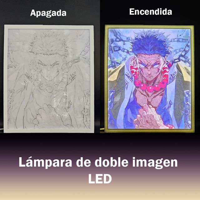 Lámpara LED Doble Imagen Kimetsu no Yaiba