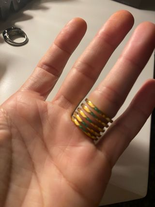 Anillo Guess Dorado Talla 52