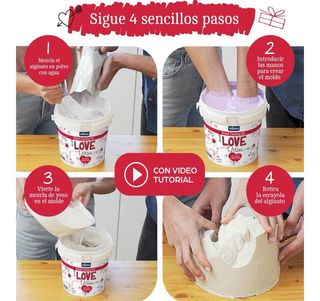 Kit de fundición de manos I Love You