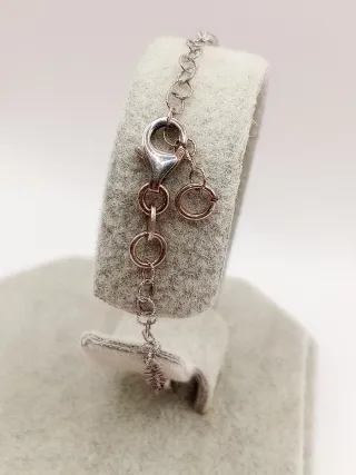 Braccialetto donna argento 925 con pietre viola