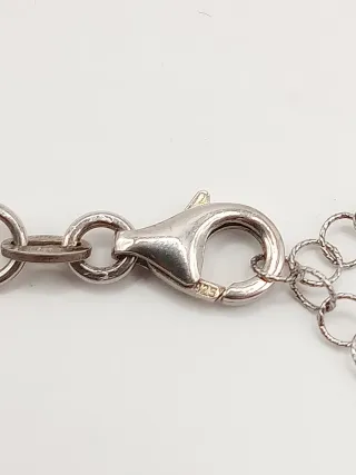 Braccialetto donna argento 925 con pietre viola